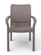 Стул садовый Rattan, 50.6×58×83.3 см, пластиковый, цвет французский платан  (артикул 10984663)  большой выбор товаров оптом и в розницу по низким ценам с доставкой