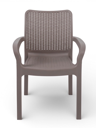 Стул садовый Rattan, 50.6×58×83.3 см, пластиковый, цвет французский платан