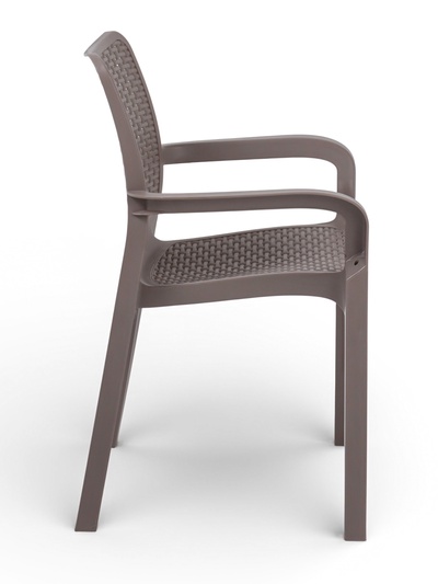 Стул садовый Rattan, 50.6×58×83.3 см, пластиковый, цвет французский платан