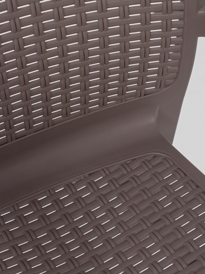 Стул садовый Rattan, 50.6×58×83.3 см, пластиковый, цвет французский платан