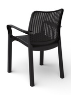 Стул садовый Rattan, 50.6×58×83.3 см, пластиковый, цвет горький шоколад - Фото 5