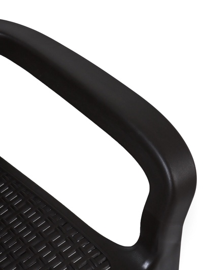Стул садовый Rattan, 50.6×58×83.3 см, пластиковый, цвет горький шоколад