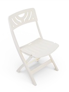 Стул садовый Decorona DeRiviera, 46×50×82 см, пластиковый, белый - Фото 3