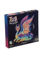 УЦЕНКА Фигурный пазл "Крылатый дракон", 168 деталей - Фото 2