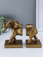 Держатель - подставка для книг полистоун «Слон», набор 2 шт., 12×21×18 см - Фото 2