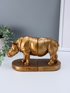 Держатель - подставка для книг полистоун «Носорог», набор 2 шт., 12×26.5×15 см - фото 809537729