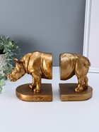 Держатель - подставка для книг полистоун «Носорог», набор 2 шт., 12×26.5×15 см - фото 809537730