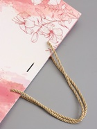 Пакет подарочный ламинированный «Мрамор», розовый с белым, с бантиком, 32×25×11 см - Фото 6