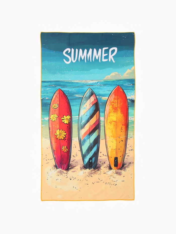 Полотенце пляжное «Этель» Vacation, 70×140 см, микрофибра 200 г/м² - Фото 1