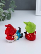 Набор фигурок 2 шт. полистоун «Малыши в длинных колпаках», красный, 3.3×6×6.7 см - Фото 3
