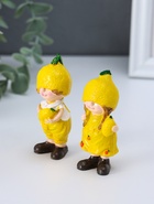 Набор фигурок 2 шт. полистоун «Малыши-лимончики», 2.8×3.7×7.9 см - Фото 2