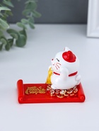 Фигурка - подставка для телефона «Манэки-нэко с пожеланием», 5.8×8.5×6.5 см - фото 809537915