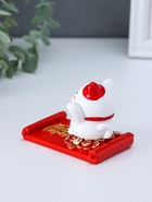 Фигурка - подставка для телефона «Манэки-нэко с пожеланием», 5.8×8.5×6.5 см - фото 809537916