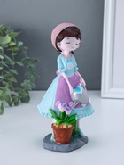Фигурка полистоун «Девочка с лейкой поливает цветы», 8.8×10.5×20 см - Фото 4