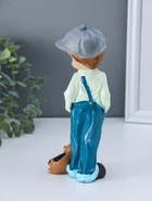 Фигурка полистоун «Мальчишка в комбинезоне и кепке, с песиком», 5.5×8×21 см - Фото 3