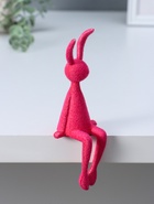 Фигурка настольная «Зайчик», ярко-розовый, на полку, 5×5.5×15 см - Фото 2