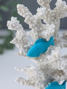 Фигура полистоун «Рыбки и морской конёк у белых кораллов», 7.5×15.7×19.5 см  (артикул 10957135)  большой выбор товаров оптом и в розницу по низким ценам с доставкой