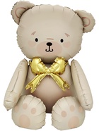 Воздушный шар фольгированный 3D 29" «Мишка с бантом», под воздух 10947622