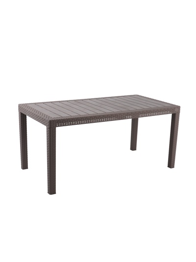 Стол InGreen Rattan пластиковый большой1532х789х701мм, французский платан