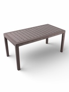 Садовый стол Rattan, 153.2×78.9×70.1 см, пластиковый, цвет тёплый орех  (артикул 10984657)  большой выбор товаров оптом и в розницу по низким ценам с доставкой