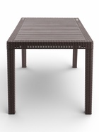 Садовый стол Rattan, 153.2×78.9×70.1 см, пластиковый, цвет тёплый орех  (артикул 10984657)  большой выбор товаров оптом и в розницу по низким ценам с доставкой