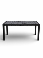 Садовый стол Rattan, 153.2×78.9×70.1 см, пластиковый, цвет горький шоколад - Фото 2