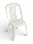 Стул садовый Decorona DeRiviera, 49.5×50×88 см, пластиковый, белый - Фото 3
