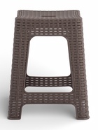 Табурет квадратный Rattan, 36.3×36.3×44.8 см, пластиковый, цвет французский платан - Фото 3