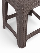 Табурет квадратный Rattan, 36.3×36.3×44.8 см, пластиковый, цвет французский платан - Фото 5