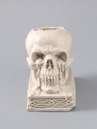 УЦЕНКА Подсвечник на 1 свечу «Череп на пьедестале», 10×7×10.5 см, серый - Фото 2