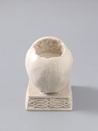 УЦЕНКА Подсвечник на 1 свечу «Череп на пьедестале», 10×7×10.5 см, серый - Фото 4