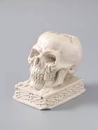 УЦЕНКА Подсвечник на 1 свечу «Череп на пьедестале», 10×7×10.5 см, серый - Фото 5