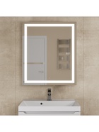 Зеркало - шкаф для ванной команты Uperwood Tanos с подсветкой, 60 см, цвет белый - Фото 2