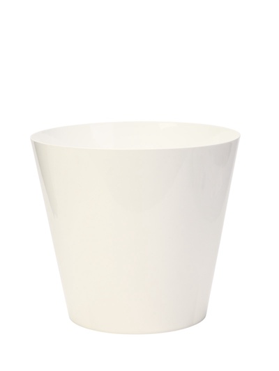 УЦЕНКА Горшок для цветов "Rosemary" D-330мм16л с дренаж.вставкой на колесиках белый