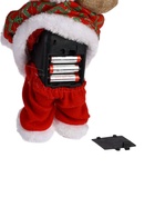 УЦЕНКА Дед Мороз "Клетчатый колпак с подарками" с подсветкой, 28 см - Фото 6