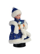 УЦЕНКА Снегурочка «В синей шубке с сердечком» двигается, 30 см - Фото 9