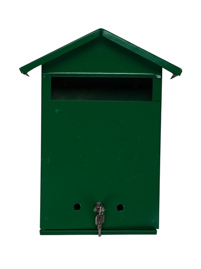 УЦЕНКА Ящик почтовый с замком, вертикальный "Филин", зеленый
