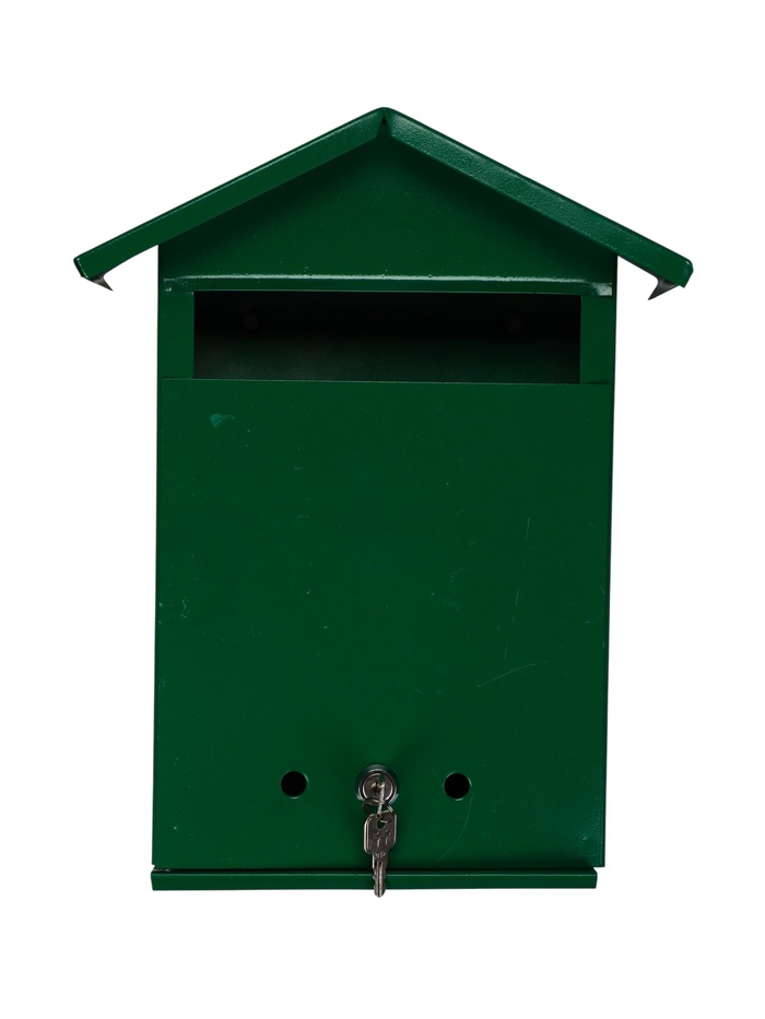УЦЕНКА Ящик почтовый с замком, вертикальный "Филин", зеленый - Фото 1