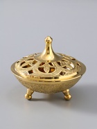 УЦЕНКА Сахарница на ножках "Космическая" латунь 11х11х10 см - Фото 2