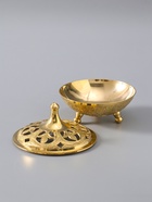 УЦЕНКА Сахарница на ножках "Космическая" латунь 11х11х10 см - Фото 4