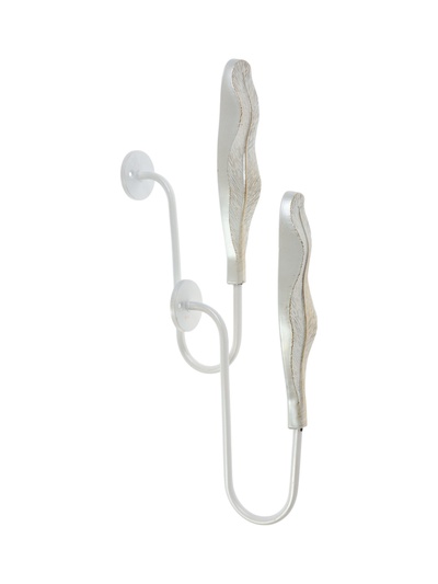 УЦЕНКА Крючок для штор CAPPIO KS040, цвет белый с золотом, набор 2 шт.