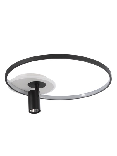 Люстра LED FX60081/1+1, 55 Вт+5 Вт, 3000-6000K, d=50 см, ПДУ диммер, чёрно-белая
