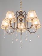 Люстра NH5269/5, 5×60 Вт, E27, цвет кофе/золото - Фото 3