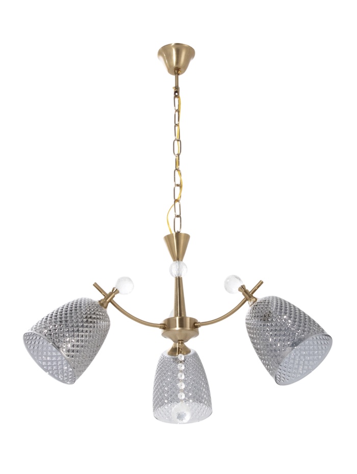 Люстра NH6140/3, 3×60 Вт, E27, цвет медный - Фото 1