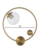 Бра 40281/1W, 1×60 Вт, E27, цвет латунь  (артикул 10987864)  большой выбор товаров оптом и в розницу по низким ценам с доставкой