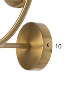 Бра 40281/1W, 1×60 Вт, E27, цвет латунь  (артикул 10987864)  большой выбор товаров оптом и в розницу по низким ценам с доставкой