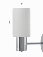 Бра 74535/1W, 1×40 Вт, E14, хромированное - Фото 5