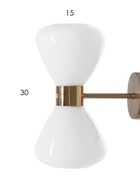 Бра MBM-5904/2, 1×40 Вт, E27, цвет латунь  (артикул 10987873)  большой выбор товаров оптом и в розницу по низким ценам с доставкой