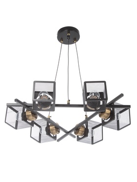 Люстра 07377/6, 6×40 Вт, E27, чёрная