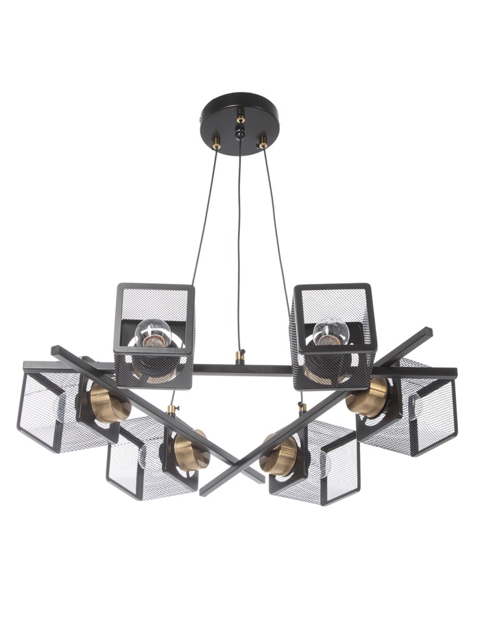 Люстра 07377/6, 6×40 Вт, E27, чёрная